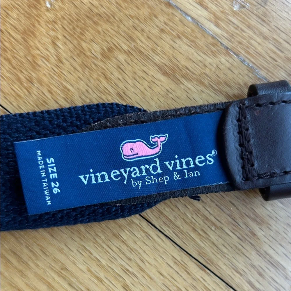 Vineyard Vines Brown and Blue Kids Belt